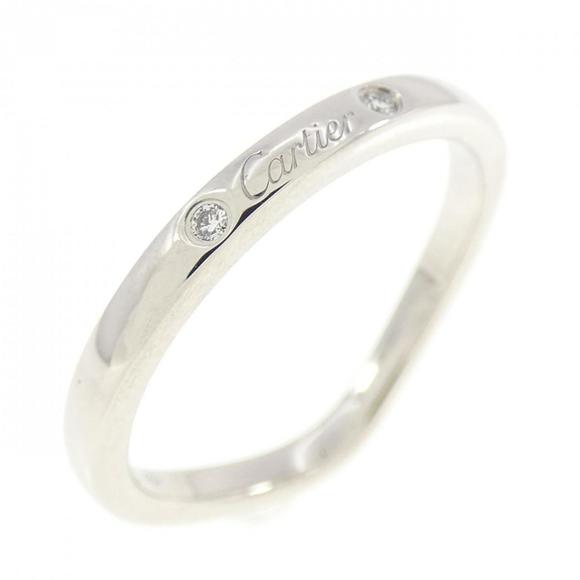 Cartier Jewelry - CARTIER 3 Diamond Platinum Ballerine Wedding Band #49 (US Size: 4.75)